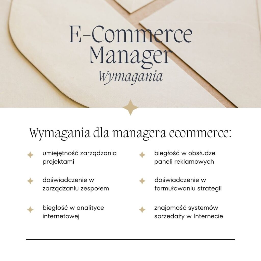 wymagania dla ecommerce managera