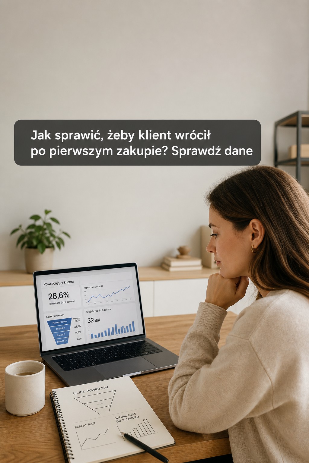 Jak sprawić, żeby klient wrócił po pierwszym zakupie? analiza retencji i dashboard danych