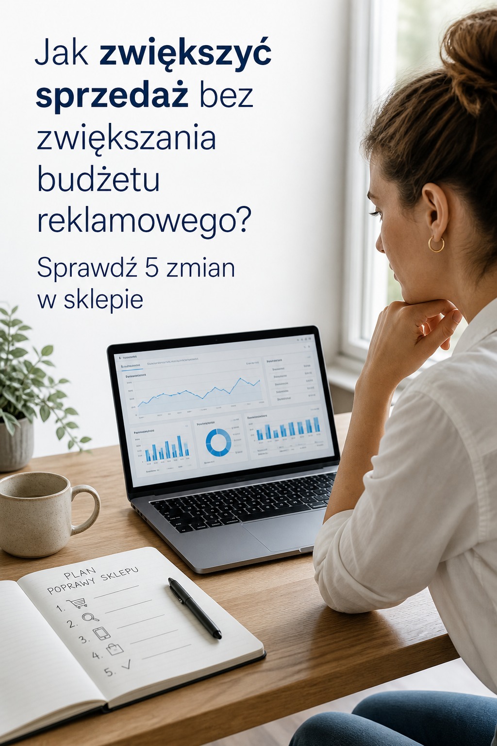 Dashboard sprzedaży sklepu Jak zwiększyć sprzedaż bez zwiększania budżetu reklamowego? dashboard konwersji