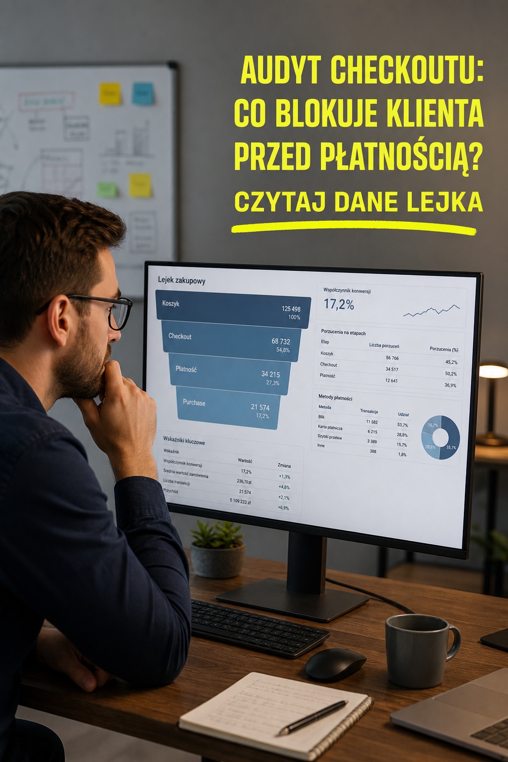 Audyt checkoutu: analiza danych Audyt checkoutu: co blokuje klienta przed płatnością? analiza lejka