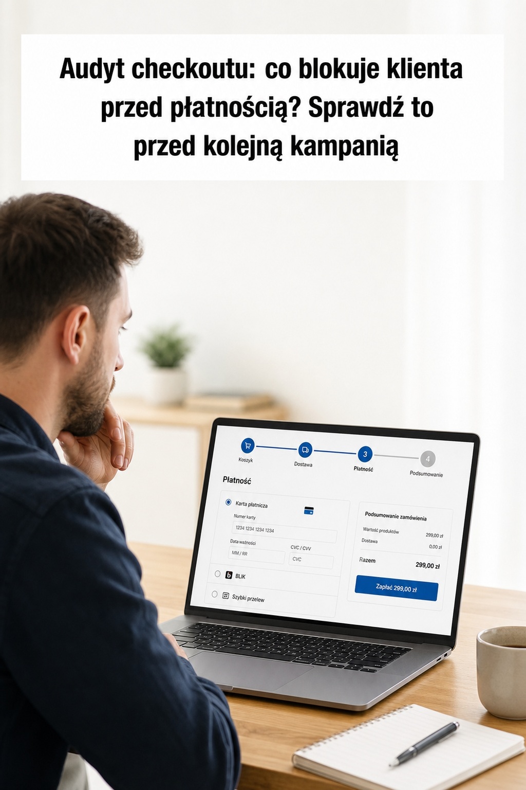 Audyt checkoutu: lejek zakupowy v2 Audyt checkoutu: co blokuje klienta przed płatnością? lejek zakupowy