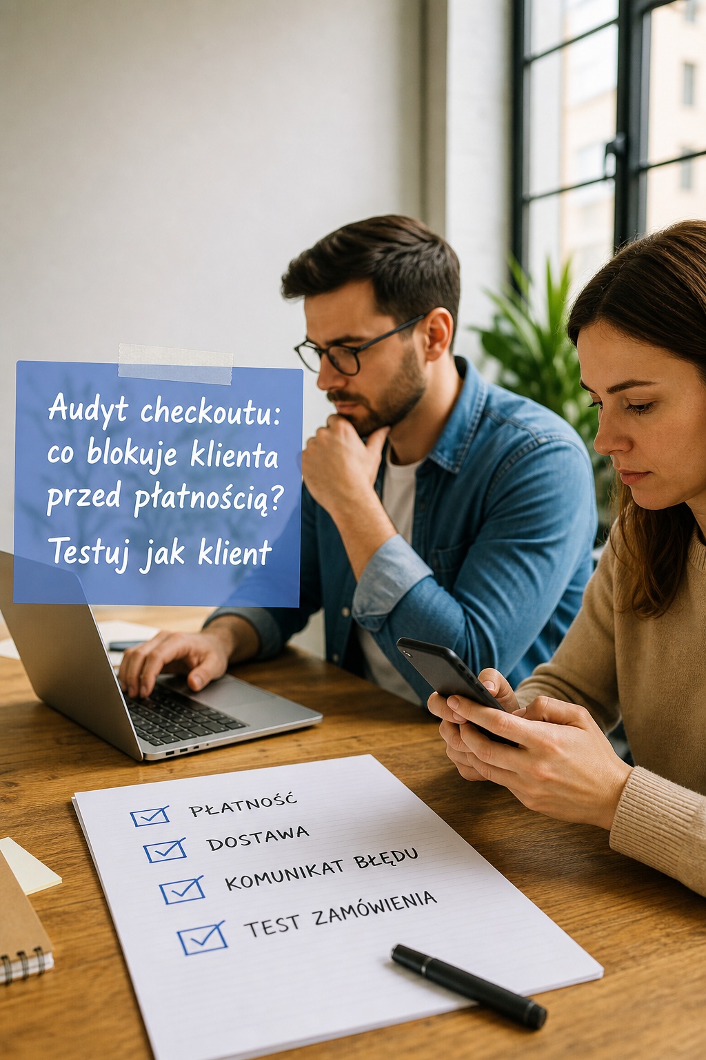 Audyt checkoutu: test transakcji Audyt checkoutu: co blokuje klienta przed płatnością? test transakcji