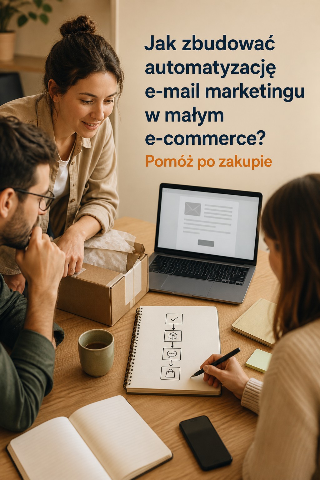 Automatyzacja e-mail marketingu: po zakupie Jak zbudować automatyzację e-mail marketingu w małym e-commerce? wiadomość po zakupie