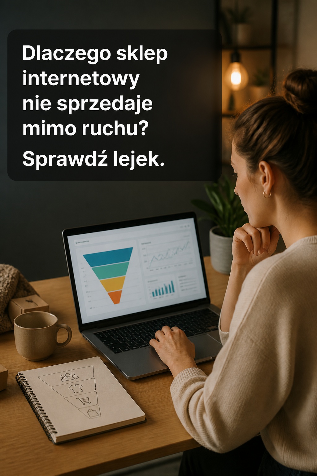 Lejek sprzedażowy sklepu internetowego Dlaczego sklep internetowy nie sprzedaje mimo ruchu? Analiza lejka sprzedażowego