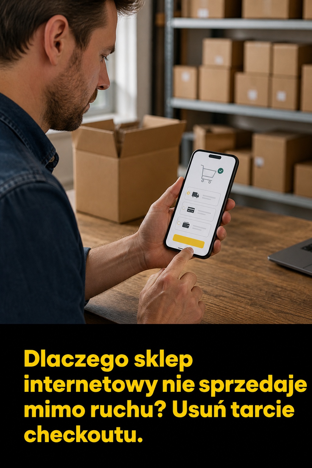 Checkout sklepu internetowego Dlaczego sklep internetowy nie sprzedaje mimo ruchu? Checkout